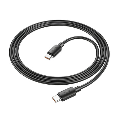 Dátový a nabíjací kábel USB-C - USB-C HOCO X96, 100W, 1m, čierny