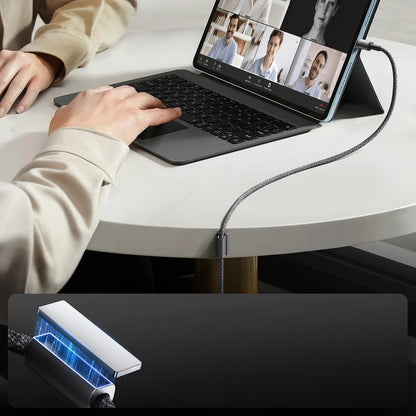 Dátový a nabíjací kábel USB-A - USB-C Joyroom S-A50, 60W, 1.2m, Sivý