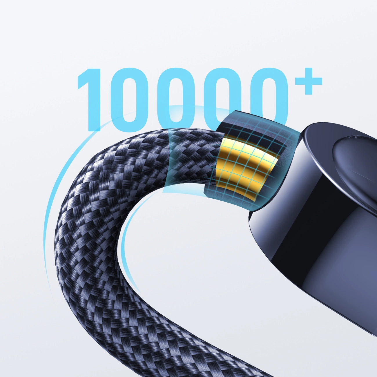 Dátový a nabíjací kábel USB-C - USB-C Joyroom A4 Display, 100W, 1.2m, Modrý