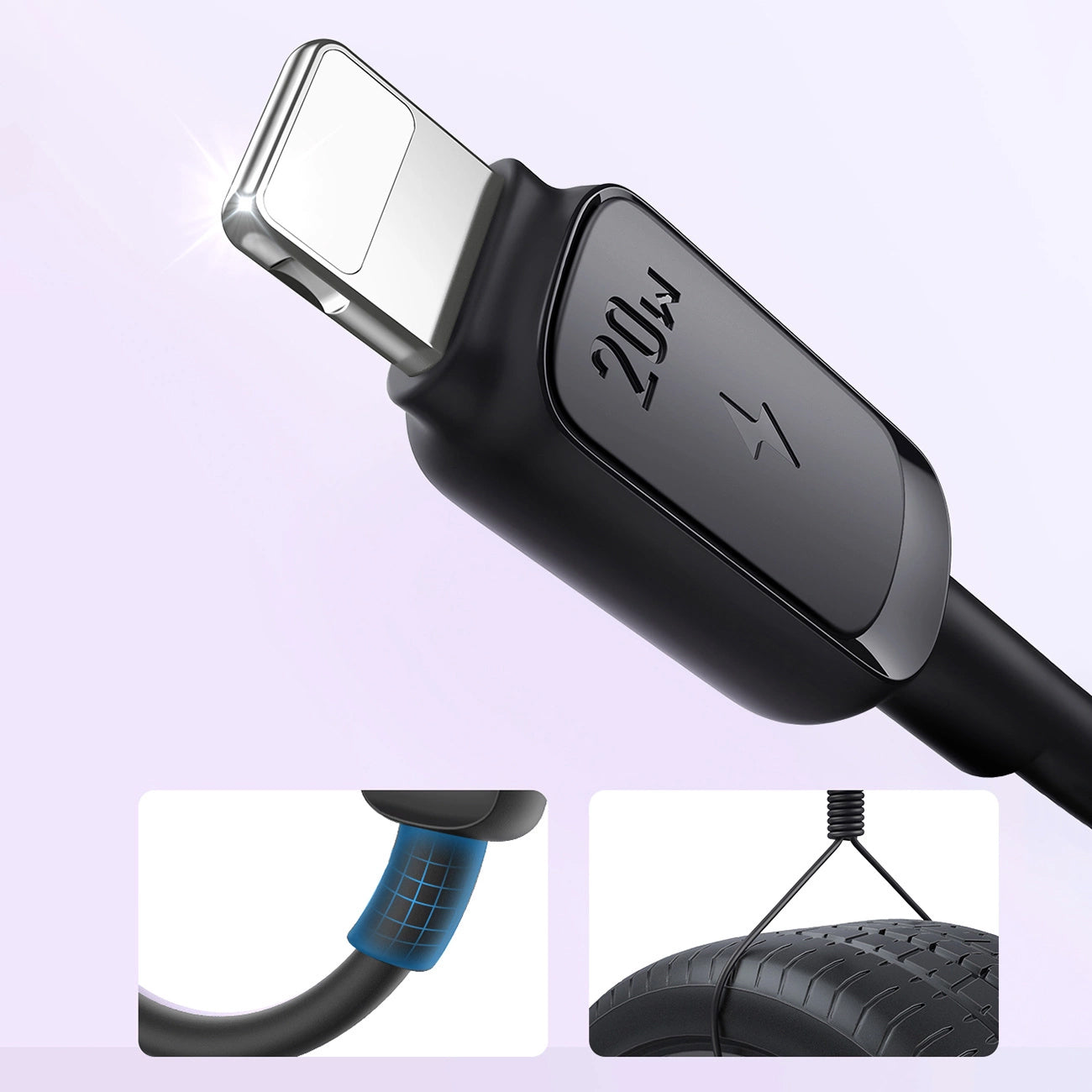 Dátový a nabíjací kábel USB-C - Lightning Joyroom A14, 20W, 1.2m, čierny