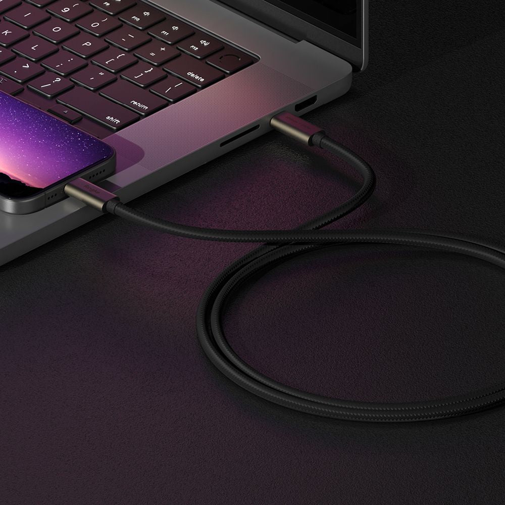 Dátový a nabíjací kábel USB-C - USB-C Ringke 2X2, 240W, 1m, čierny