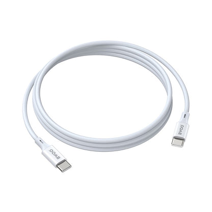 Dátový a nabíjací kábel USB-C - USB-C BWOO X282, 60W, 1m, Biela