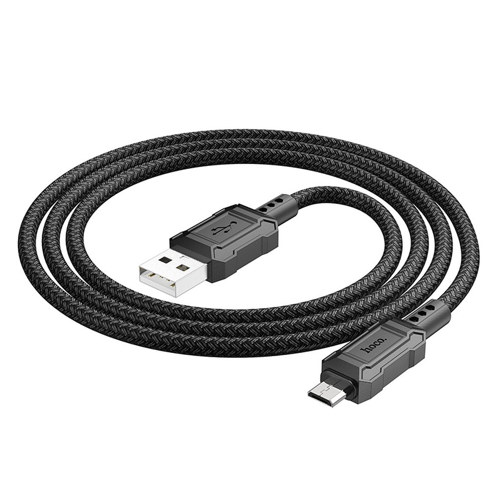 Dátový a nabíjací kábel USB-A - microUSB HOCO Leader X94, 18W, 1m, čierny