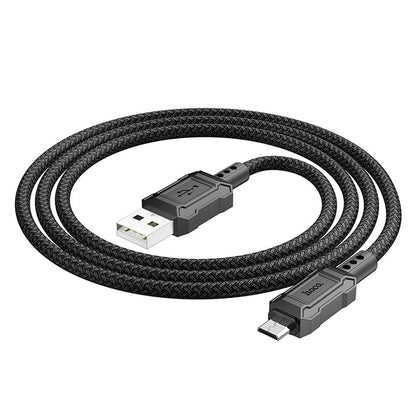 Dátový a nabíjací kábel USB-A - microUSB HOCO Leader X94, 18W, 1m, čierny