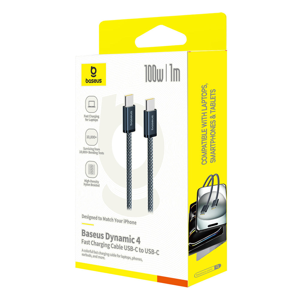 USB-C Data and Charging Cable - USB-C Baseus Dynamic 4 Series, 100W, 1m, Navy Blue P10381400121-00