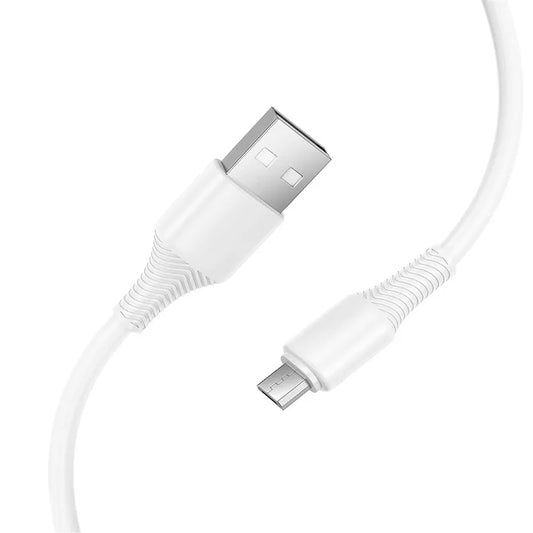 Dátový a nabíjací kábel USB-A - microUSB HOCO X120, 18W, 1m, Biela