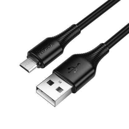Dátový a nabíjací kábel USB-A - microUSB HOCO X120, 18W, 1m, čierny