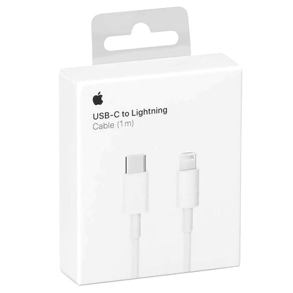 Dátový a nabíjací kábel USB-C - Lightning Apple, 1m, Biela, Swap