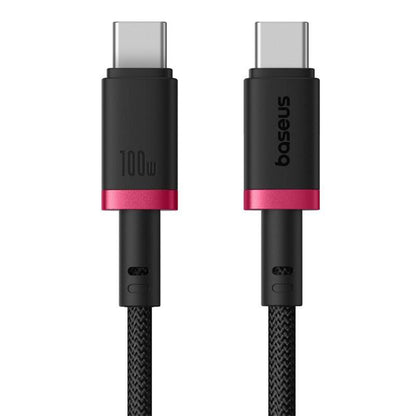 Dátový a nabíjací kábel USB-C - USB-C Baseus Dura Series, 100W, 1m, Červený P10377803U01-01