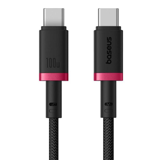 Dátový a nabíjací kábel USB-C - USB-C Baseus Dura Series, 100W, 1m, Červený P10377803U01-01