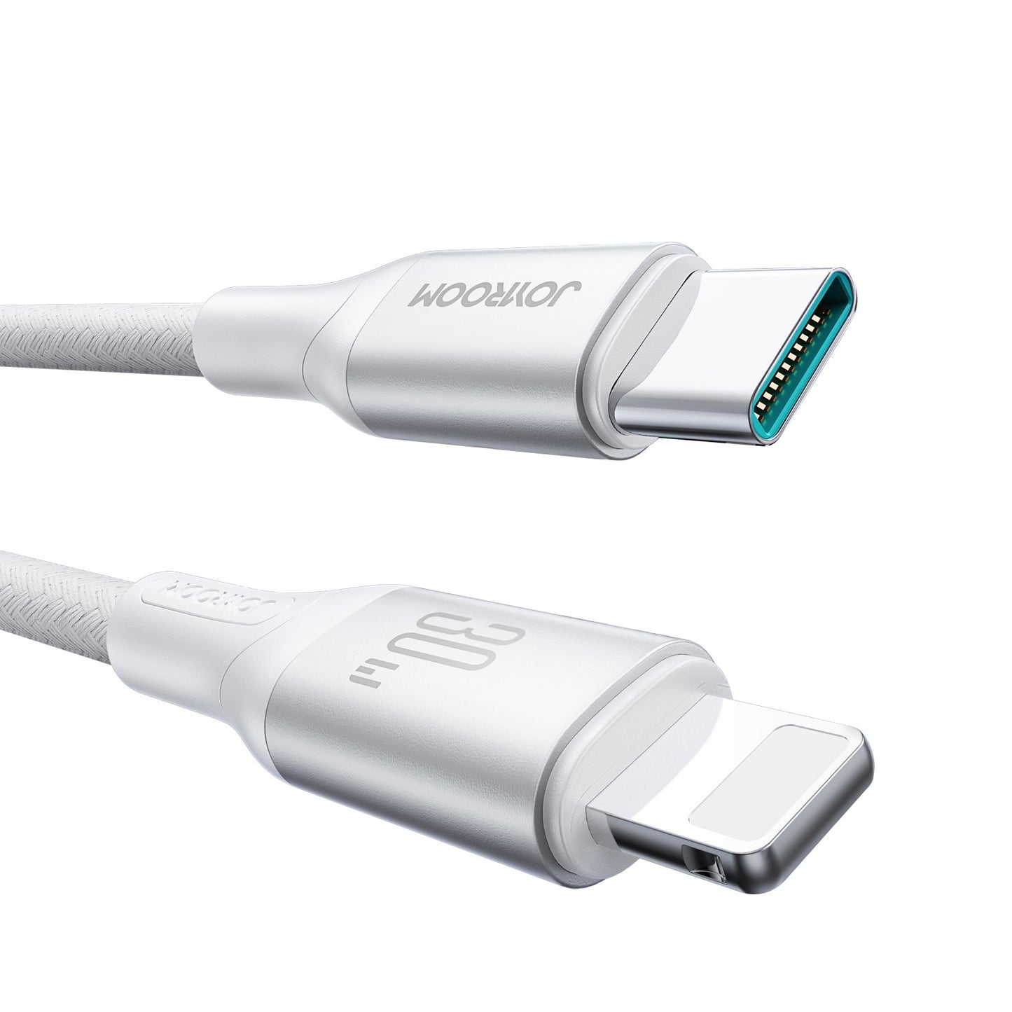 Dátový a nabíjací kábel USB-C - Lightning Joyroom S-A28 Flash, 30W, 1m, Biela