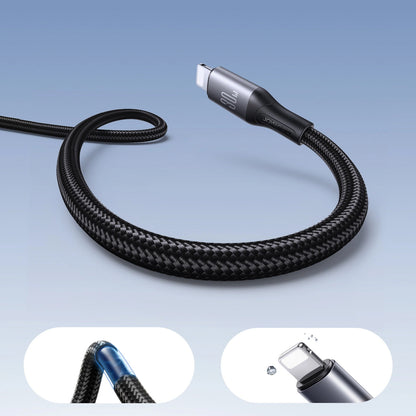Dátový a nabíjací kábel USB-C - Lightning Joyroom S-A28 Flash, 30W, 1m, čierny