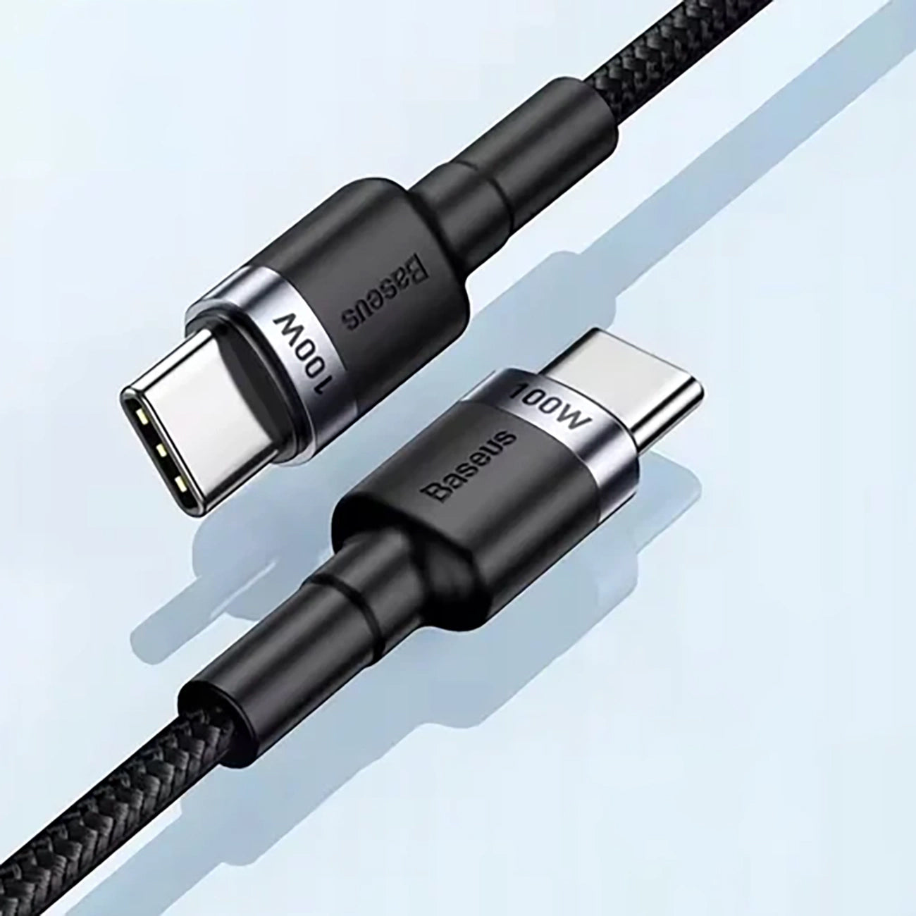 Dátový a nabíjací kábel USB-C - USB-C Baseus Cafule, 100W, 2m, Sivý CATKLF-BLG1