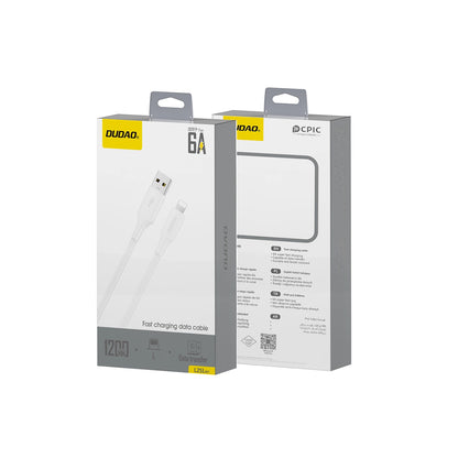 Dátový a nabíjací kábel USB-A - Lightning Dudao L2sL, 30W, 1.2m, Biela