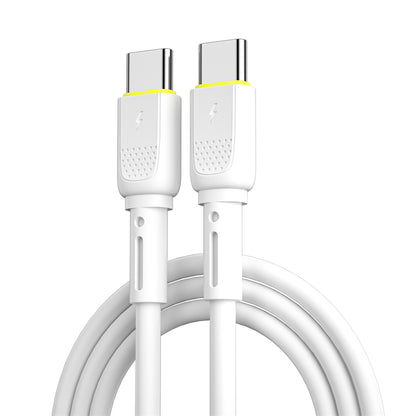 Dátový a nabíjací kábel USB-C - USB-C WiWu Wi-C034, 60W, 1.2m, Biely