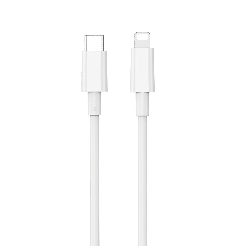 Dátový a nabíjací kábel USB-C - Lightning WiWu Wi-C008, 30W, 1.2m, Biela