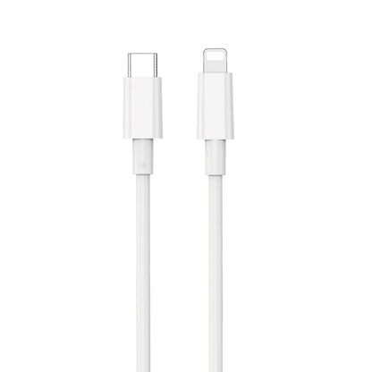 Dátový a nabíjací kábel USB-C - Lightning WiWu Wi-C008, 30W, 1.2m, Biela