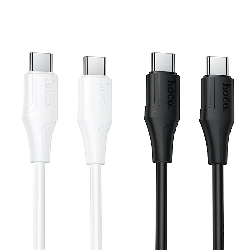 Dátový a nabíjací kábel USB-C - USB-C HOCO X124, 60W, 1m, Biela