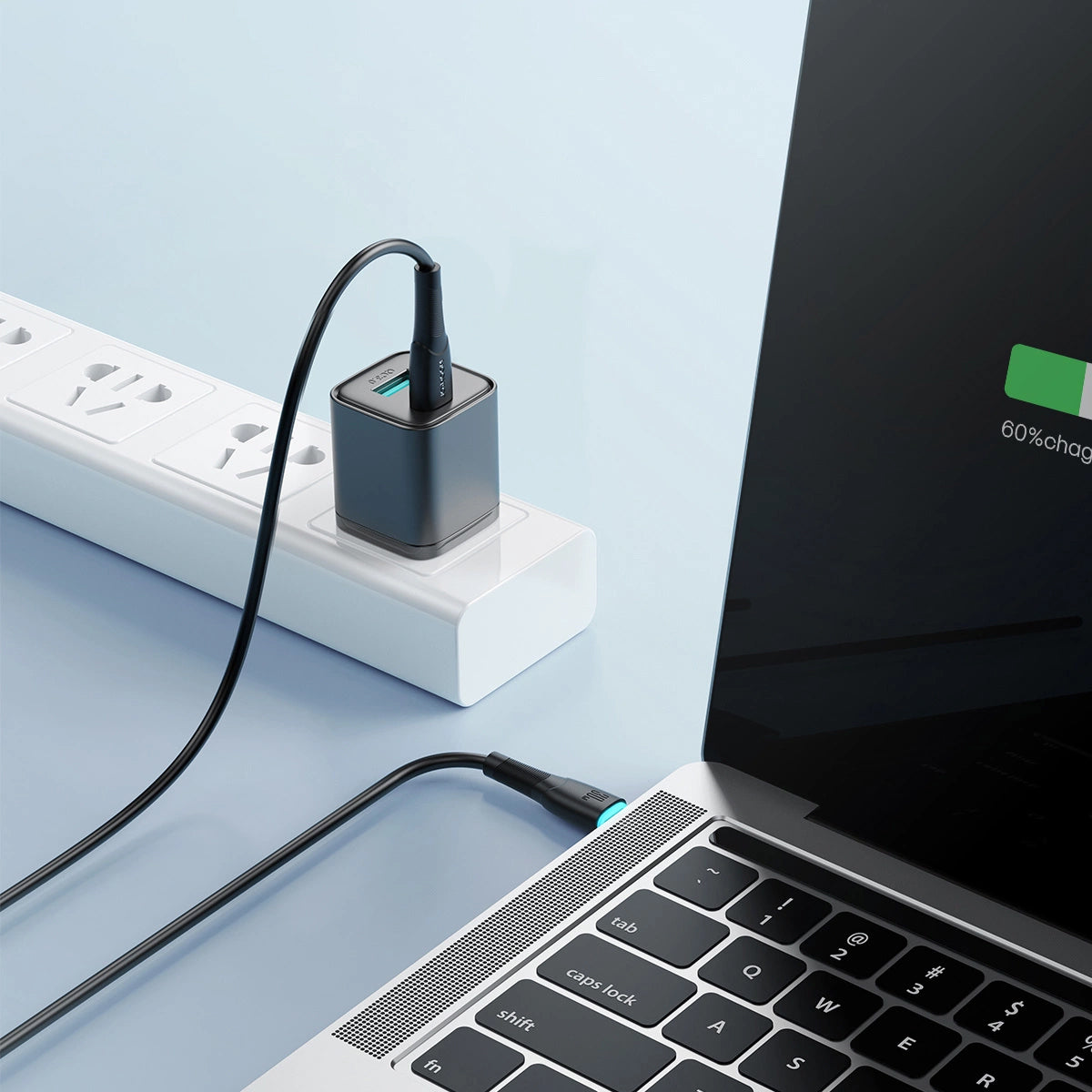 Dátový a nabíjací kábel USB-C - USB-C Joyroom S-A32, 60W, 1m, čierny