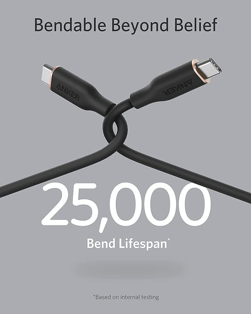 Dátový a nabíjací kábel USB-C - USB-C Anker PowerLine III, 100W, 0.9m, Čierny A8552H11