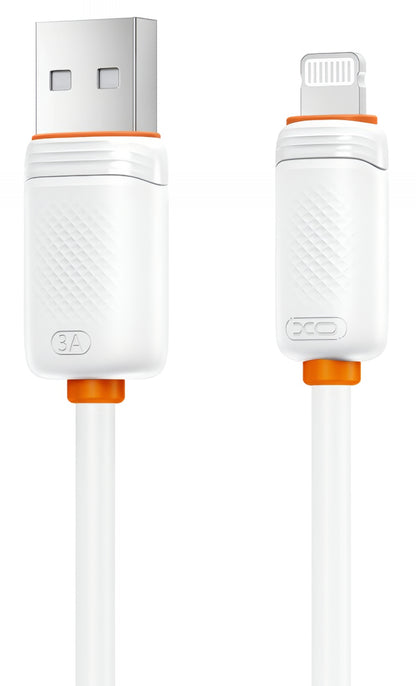 Dátový a nabíjací kábel USB-A - Lightning XO Design NB302, 18W, 1m, Biela