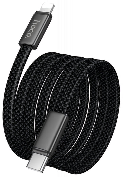 USB-C to Lightning Data and Charging Cable HOCO X125, 30W, 1m, Black