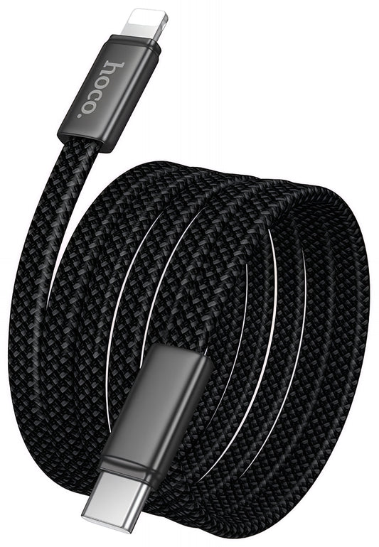 Dátový a nabíjací kábel USB-C - Lightning HOCO X125, 30W, 1m, čierny