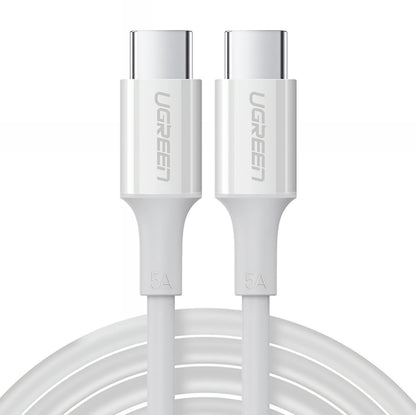Dátový a nabíjací kábel USB-C - USB-C UGREEN US300, 100W, 2m, Biela