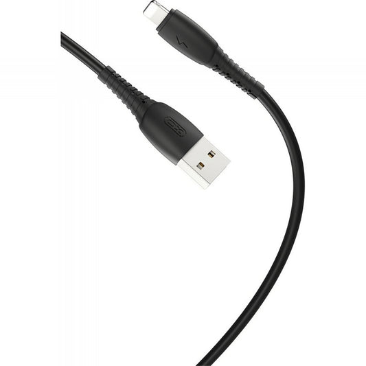 Dátový a nabíjací kábel USB-A - Lightning XO Design NB-P163, 18W, 1m, čierny