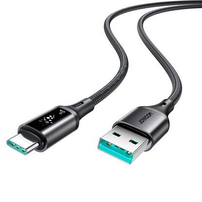 Dátový a nabíjací kábel USB-A - USB-C Joyroom S-A60 StarTalk, 18W, 1.2m, čierny