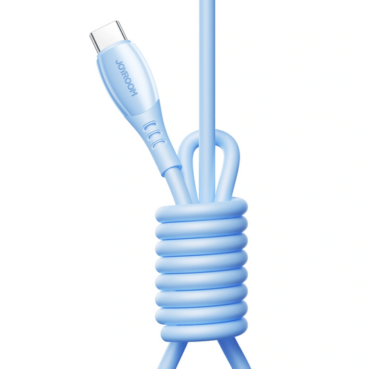 Dátový a nabíjací kábel USB-C - Lightning Joyroom S-A59 Vibrant, 30W, 1.2m, Modrý