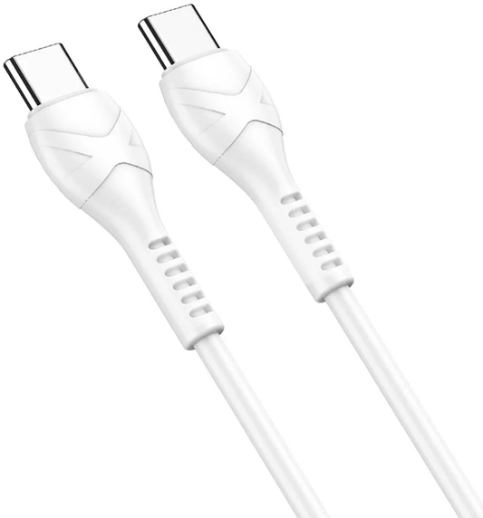 Dátový a nabíjací kábel USB-C - USB-C HOCO X37, 60W, 1m, Biela