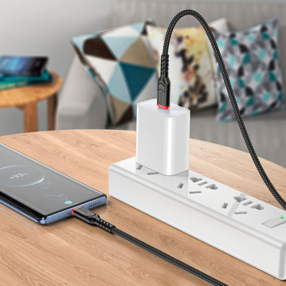Dátový a nabíjací kábel USB-C - USB-C HOCO X59 Victory, 60W, 1m, čierny