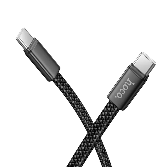 Dátový a nabíjací kábel USB-C - USB-C HOCO X125, 60W, 1m, čierny
