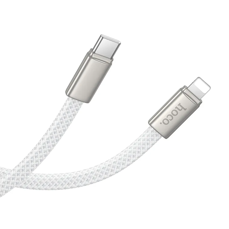 Dátový a nabíjací kábel USB-C - Lightning HOCO X125, 30W, 1m, Biela