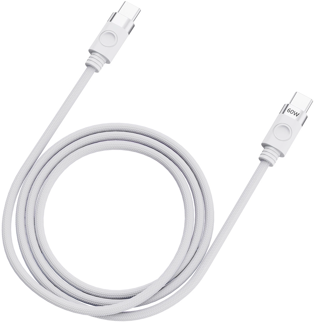 Dátový a nabíjací kábel USB-C - USB-C Orico CDX, 60W, 1m, Biela
