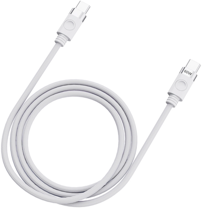 Dátový a nabíjací kábel USB-C - USB-C Orico CDX, 60W, 1m, Biela