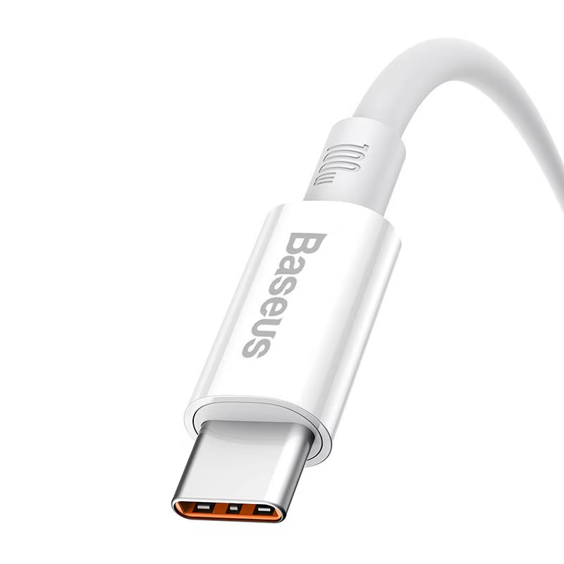 Dátový a nabíjací kábel USB-A - USB-C Baseus Superior Series, 100W, 1m, Biela P10320102214-01