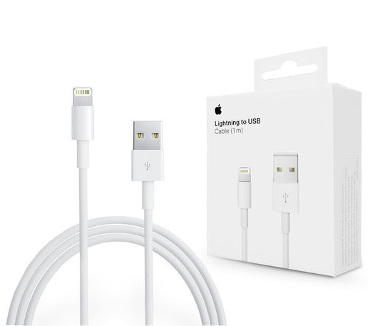 Dátový a nabíjací kábel USB-A - Lightning Apple A1480, 18W, 1m, Biela MUQW3ZM/A