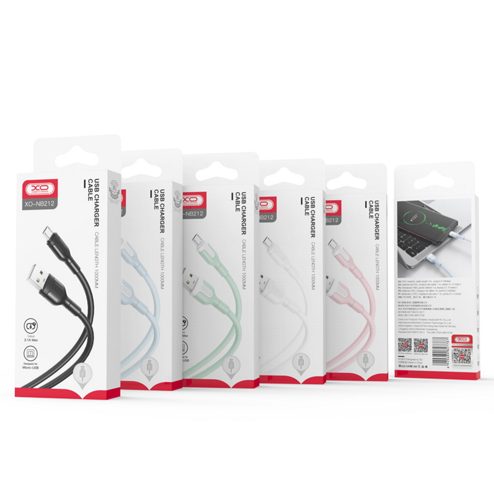 Dátový a nabíjací kábel USB-A - Lightning XO Design NB212, 18W, 1m, Biela