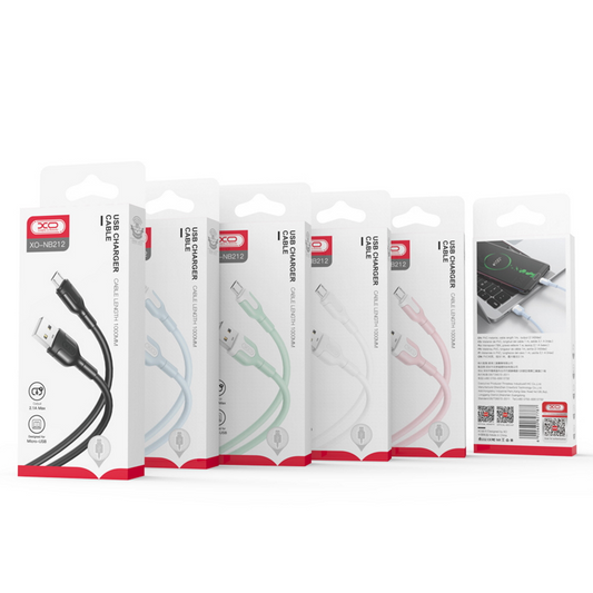Dátový a nabíjací kábel USB-A - Lightning XO Design NB212, 18W, 1m, Biela