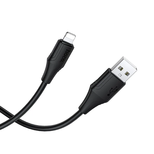 Dátový a nabíjací kábel USB-A - Lightning HOCO X124, 18W, 1m, čierny