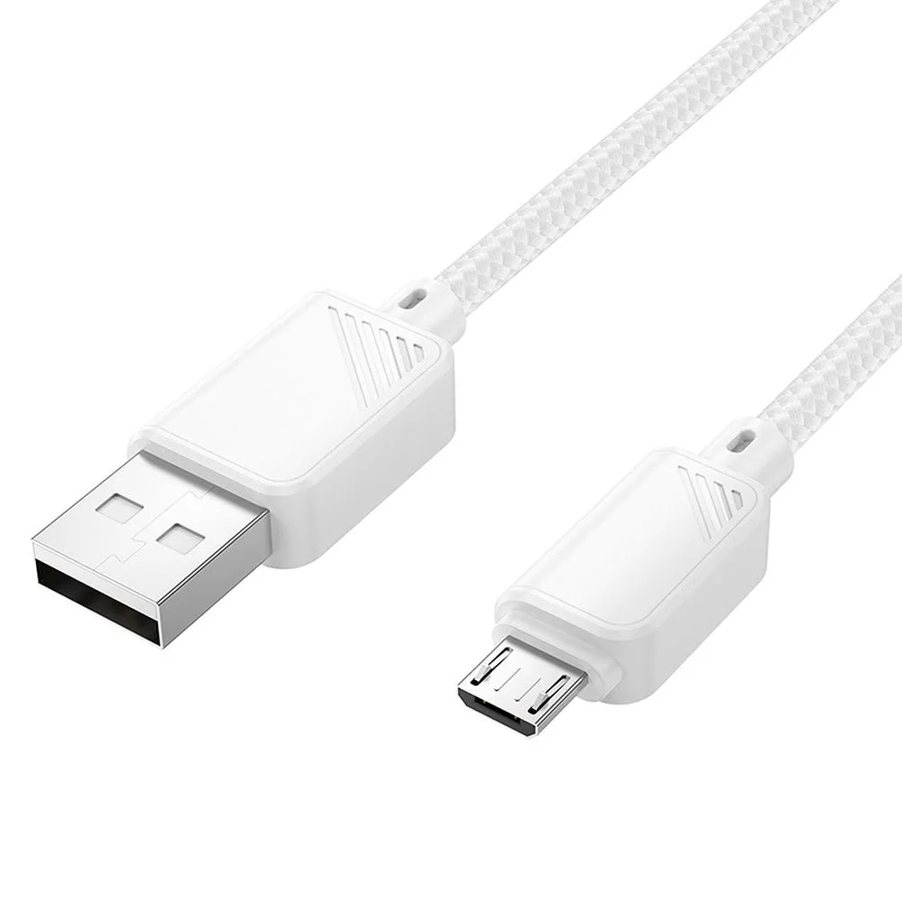 Dátový a nabíjací kábel USB-A - microUSB HOCO X113, 18W, 1m, biely
