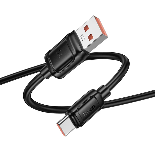 Dátový a nabíjací kábel USB-A - USB-C HOCO X115, 100W, 1m, čierny