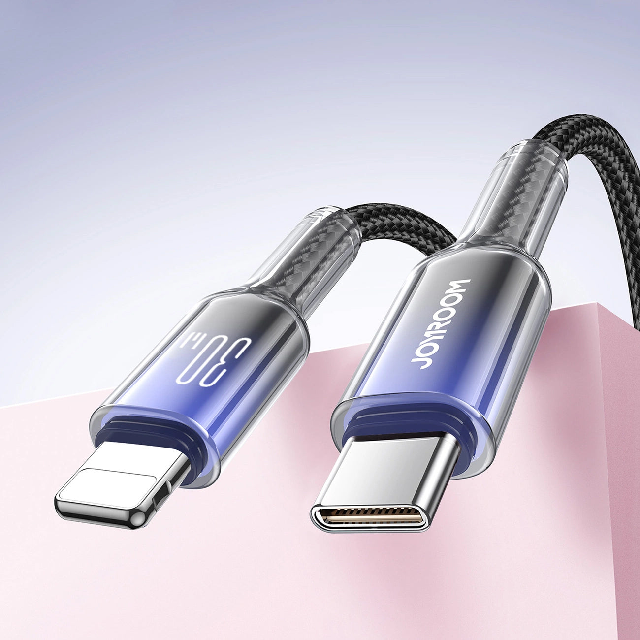Dátový a nabíjací kábel USB-C - Lightning Joyroom S-A42, 30W, 1,2 m, čierny