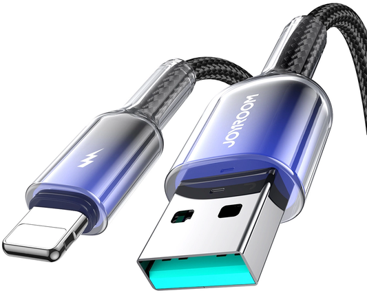 Dátový a nabíjací kábel USB-A - Lightning Joyroom S-A42, 18W, 1,2 m, čierny