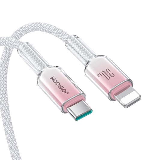 USB-C na Lightning dátový a nabíjací kábel Joyroom S-A42, 30W, 1,2m, biely