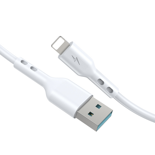 Dátový a nabíjací kábel USB-A - Lightning BWOO BO-X172L-2M, 15W, 2m, biely