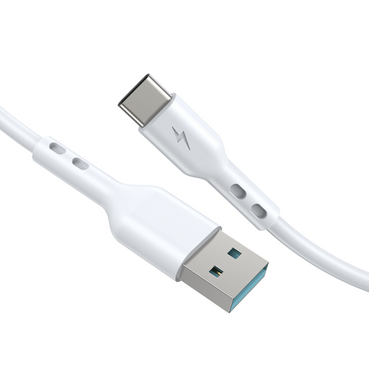 Dátový a nabíjací kábel USB-A - USB-C BWOO BO-X172C-2M, 15W, 2m, biely
