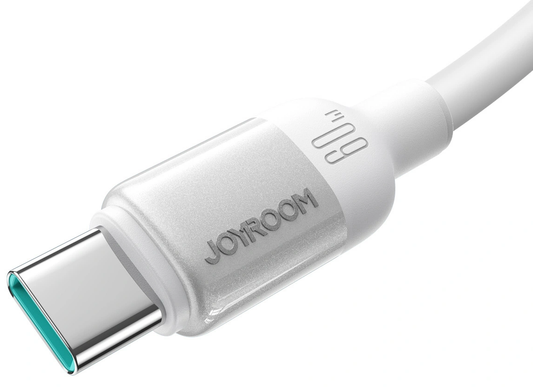 Dátový a nabíjací kábel USB-C - USB-C Joyroom S-A62 Lively, 60W, 1,2 m, biely